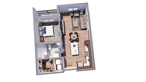 1 bed 1 bath UNIT A2 at The Virginia, Texas